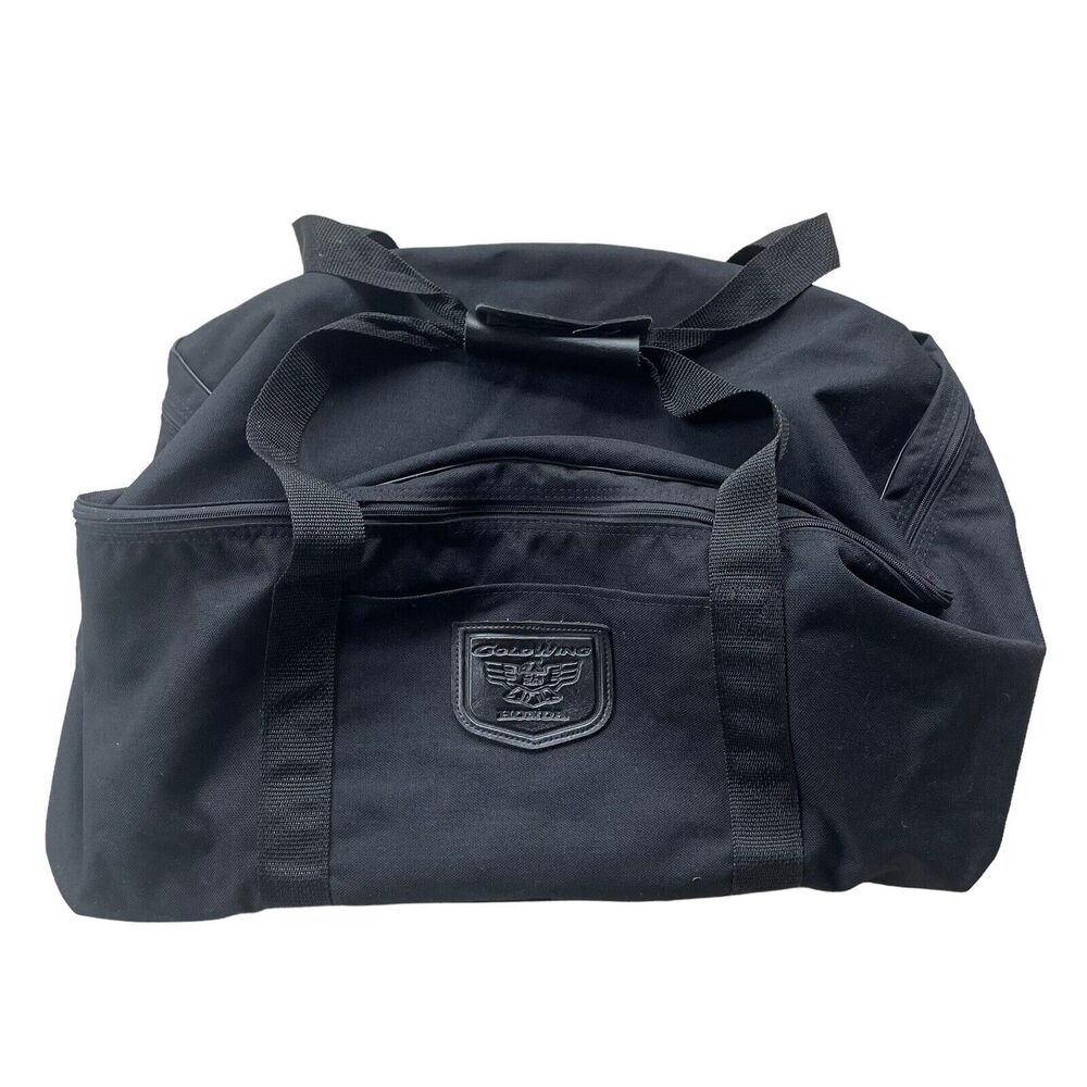 Honda Goldwing Saddle Duffel Bag Black With Handles Travel Vintage Overnight